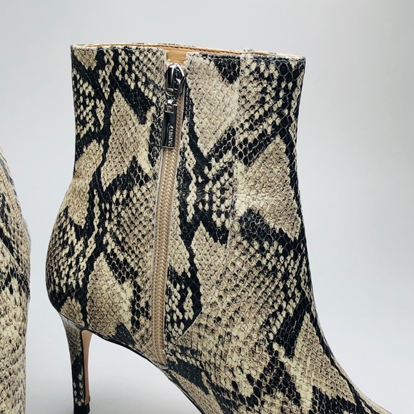 SCHUTZ Ankle Boots Snake Skin Sz 8.5 - Picture 4 of 9